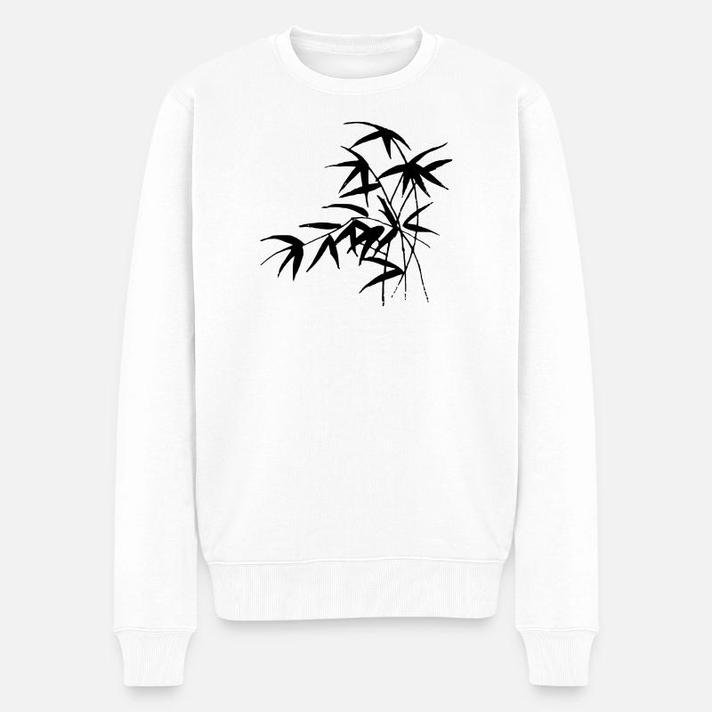 bambou - Pull Premium bio Homme - blanc