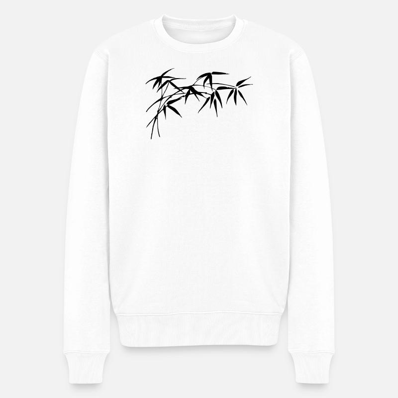 bambou - Pull Premium bio Homme - blanc