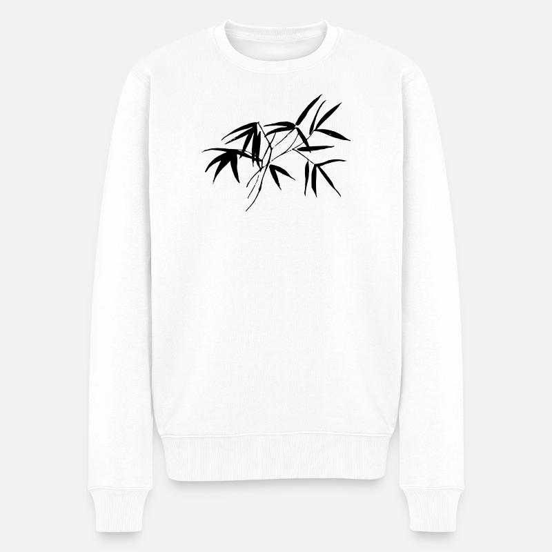 bambou - Pull Premium bio Homme - blanc