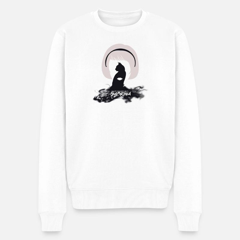 Kühle Abenteuer von Sabrina - Männer Premium Bio Pullover - Weiß