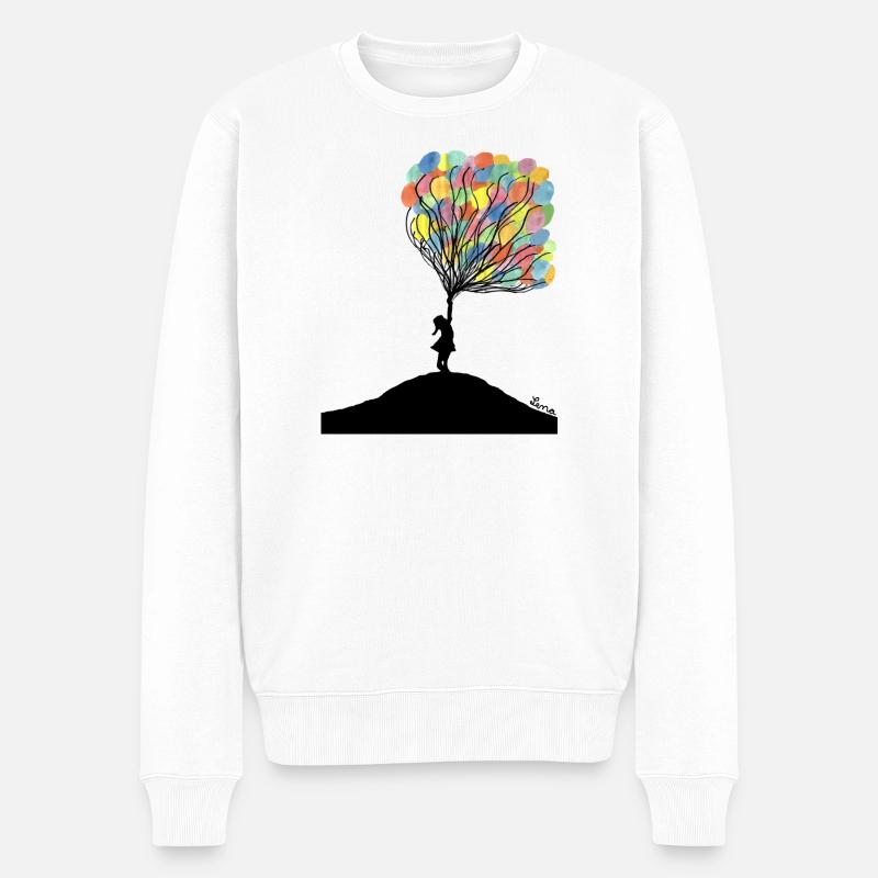 Balloons, Balloons de Le & Je - Pull Premium bio Homme - blanc
