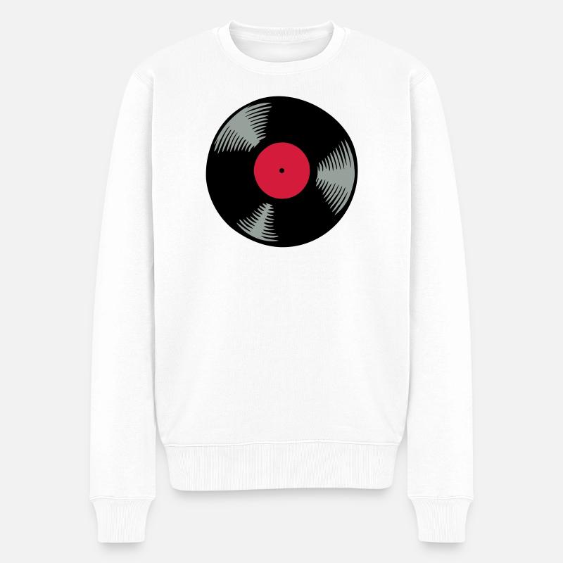 Vinyle - Pull Premium bio Homme - blanc