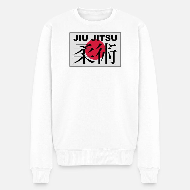 jiu jitsu - Männer Premium Bio Pullover - Weiß