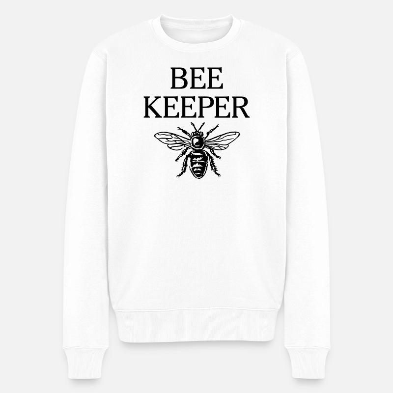 Beekeeper - Männer Premium Bio Pullover - Weiß