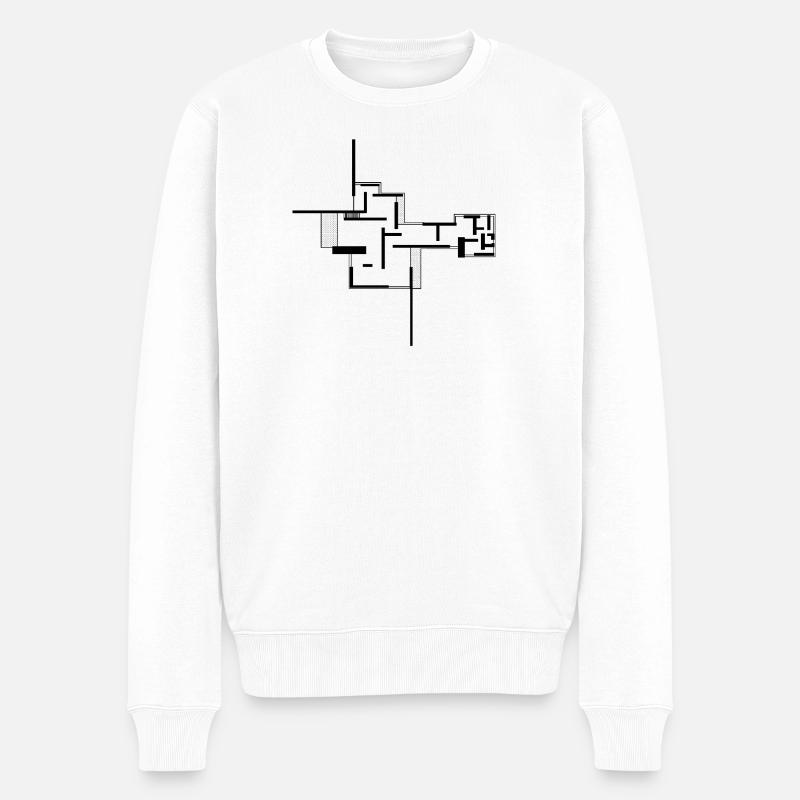 Architecture - Pull Premium bio Homme - blanc