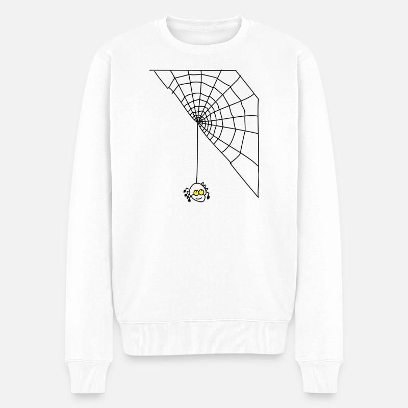 araignée - Pull Premium bio Homme - blanc