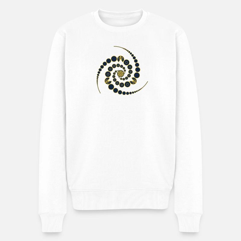 Kornkreis - Männer Premium Bio Pullover - Weiß