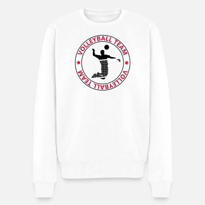 l'équipe de volley-ball - Pull Premium bio Homme - blanc