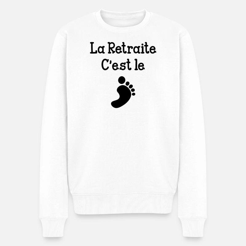 La Retraite c'est le pied ! - Pull Premium bio Homme - blanc
