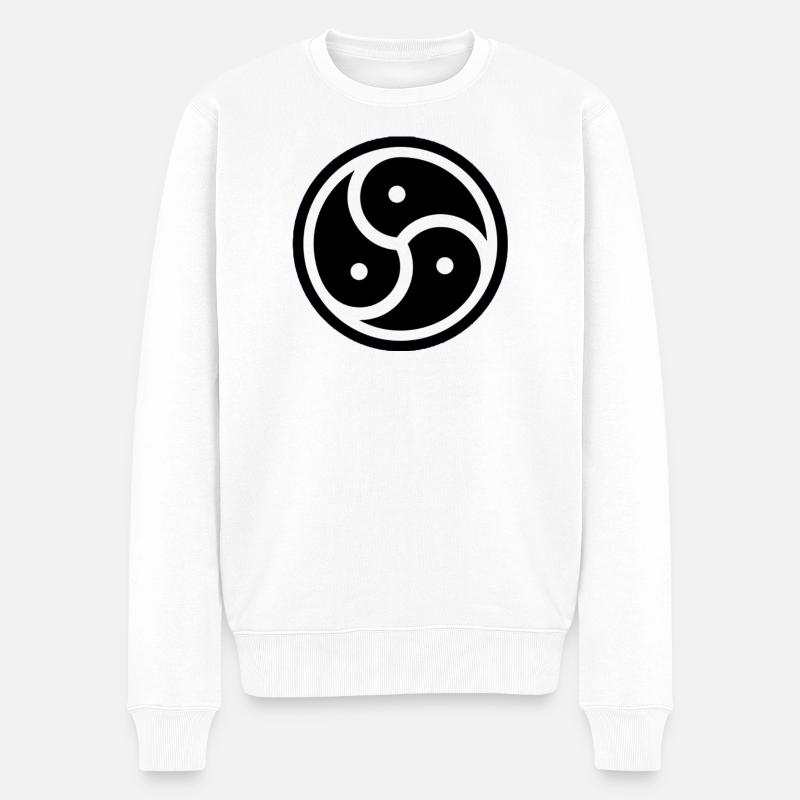 triskele - Pull Premium bio Homme - blanc