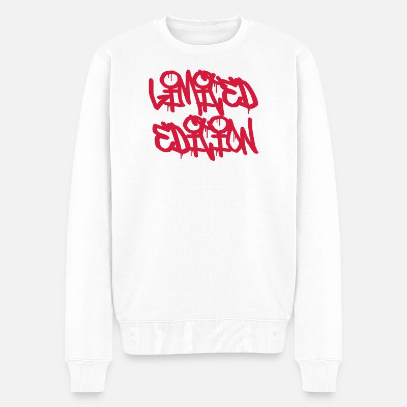 Limited Edition - Männer Premium Bio Pullover - Weiß