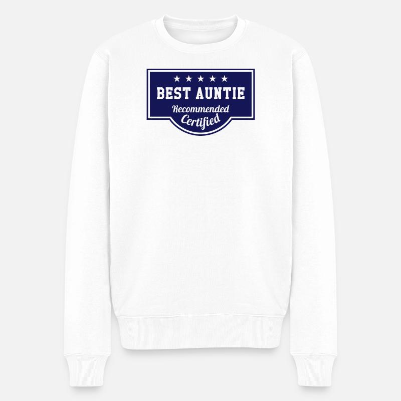 Best Auntie - Männer Premium Bio Pullover - Weiß