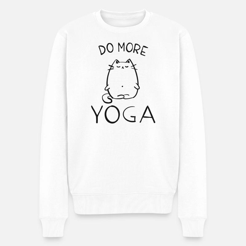 yoga - Pull Premium bio Homme - blanc