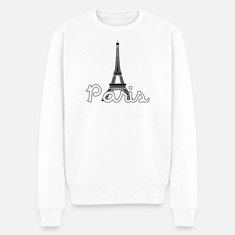 Paris - Pull Premium bio Homme - blanc