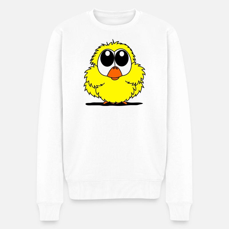 Küken süss - Männer Premium Bio Pullover - Weiß