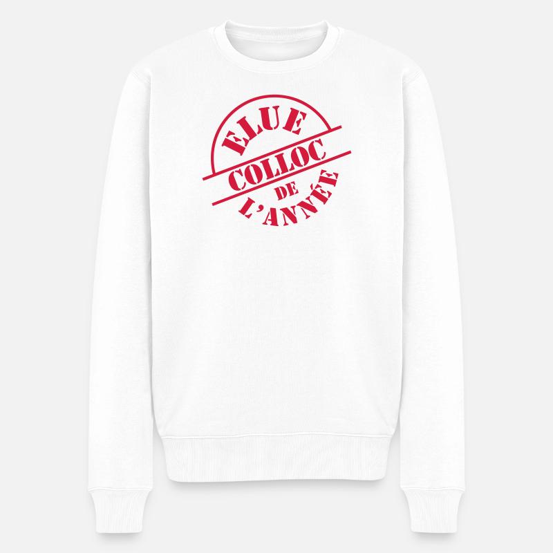 Colloc - Pull Premium bio Homme - blanc