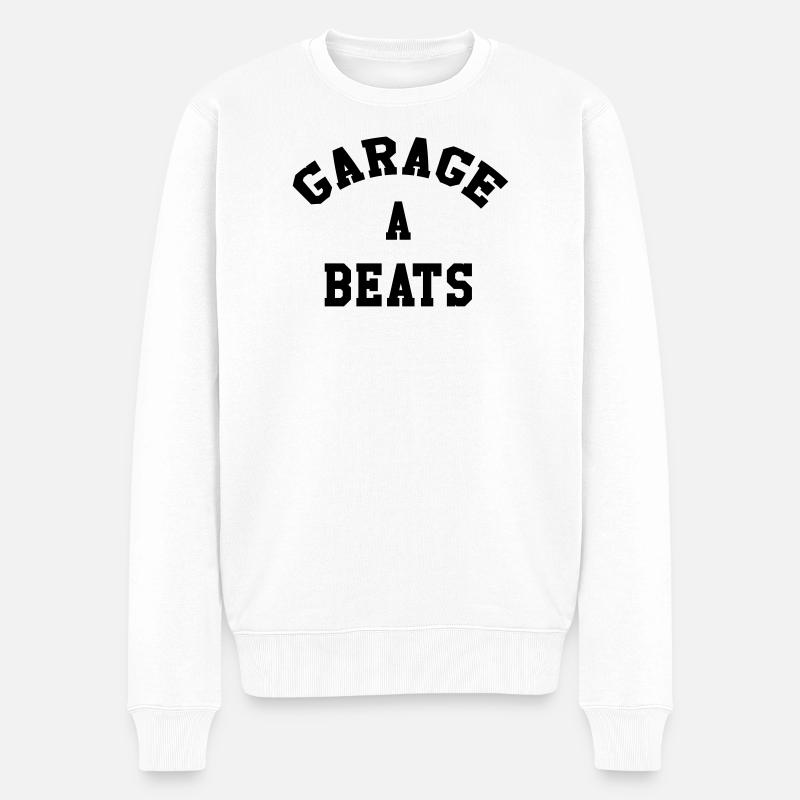 Garage A Beats - Pull Premium bio Homme - blanc
