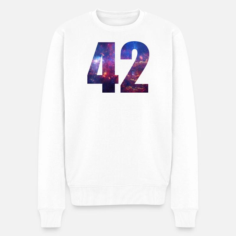 42 - Pull Premium bio Homme - blanc