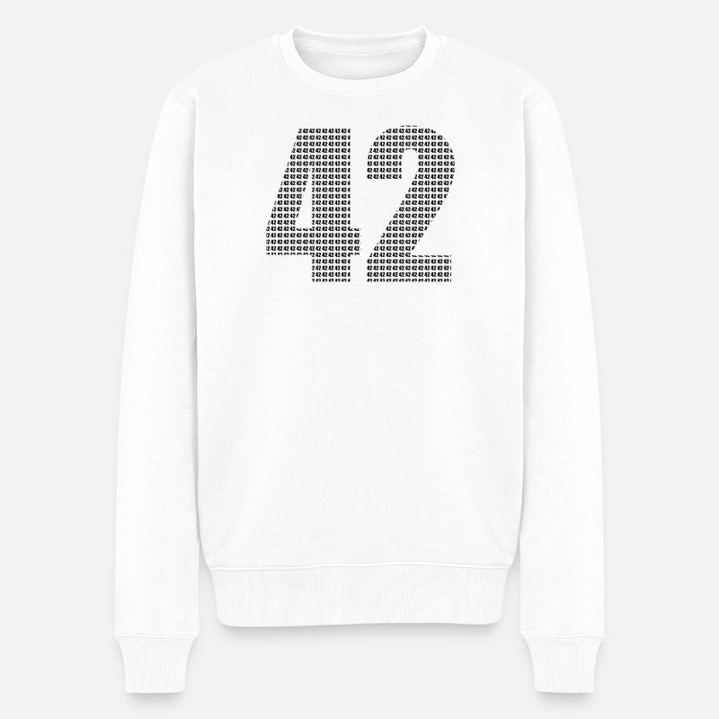 42 - Pull Premium bio Homme - blanc