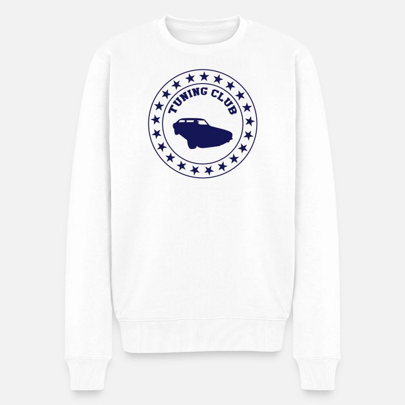 Tuning Club - Männer Premium Bio Pullover - Weiß