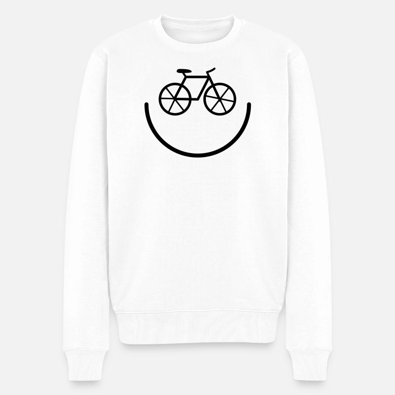 vélo - Pull Premium bio Homme - blanc