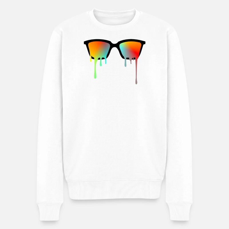 Lunettes de soleil - Pull Premium bio Homme - blanc