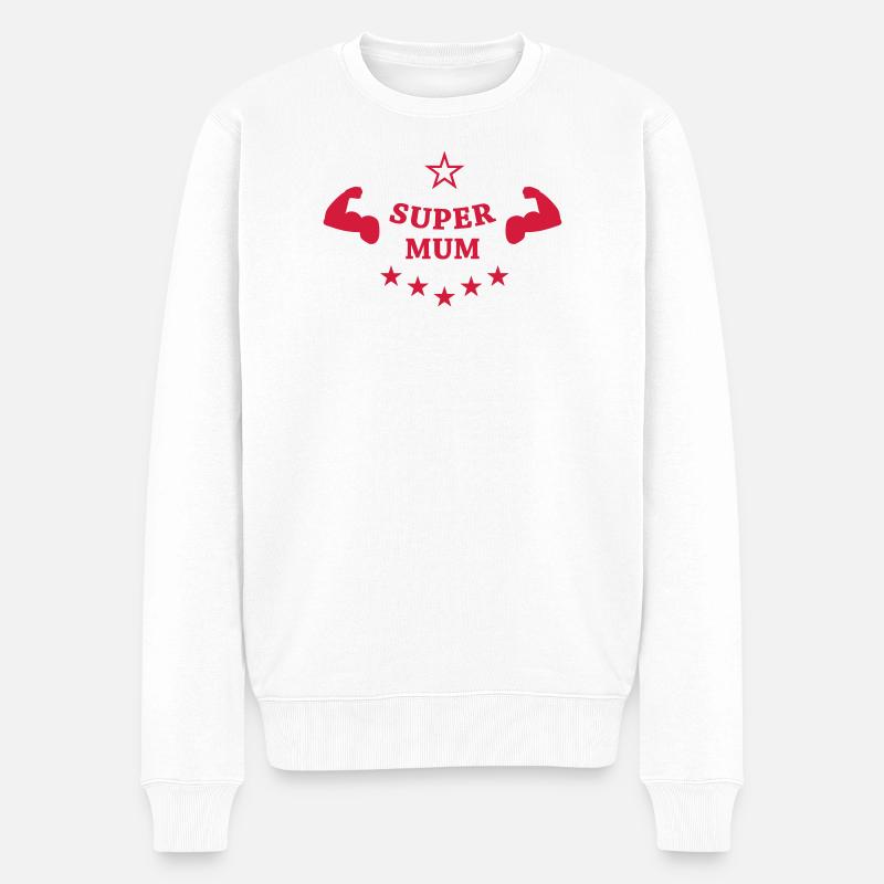 Super Mum ! - Pull Premium bio Homme - blanc