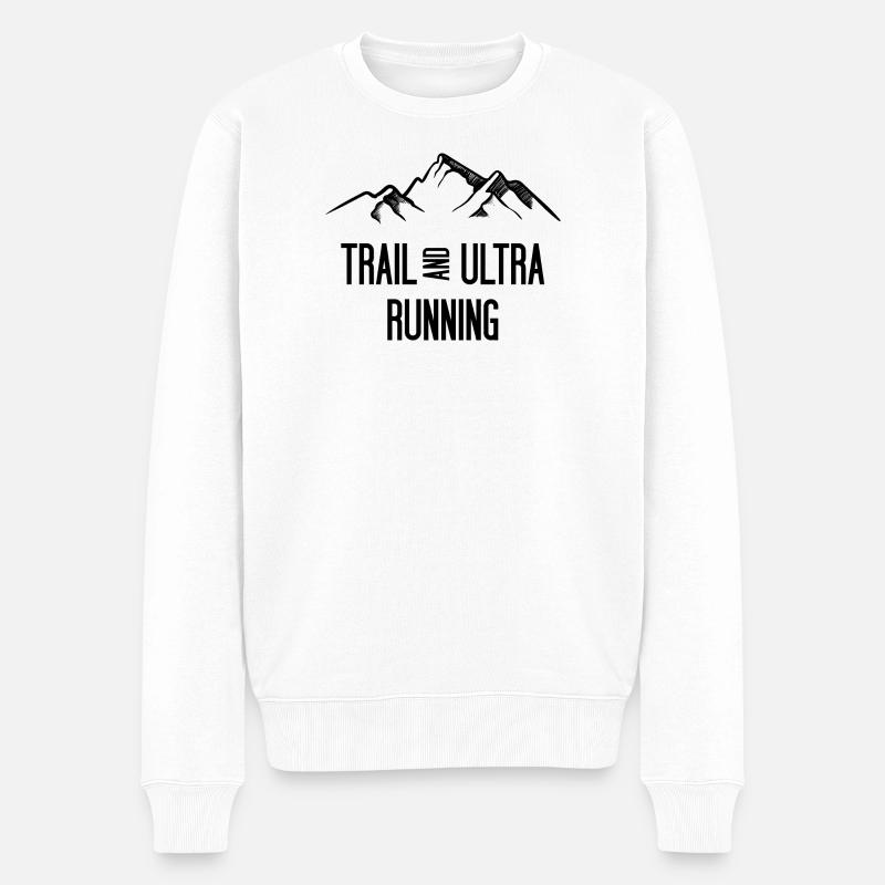 Trail Running et Ultra Running - Pull Premium bio Homme - blanc