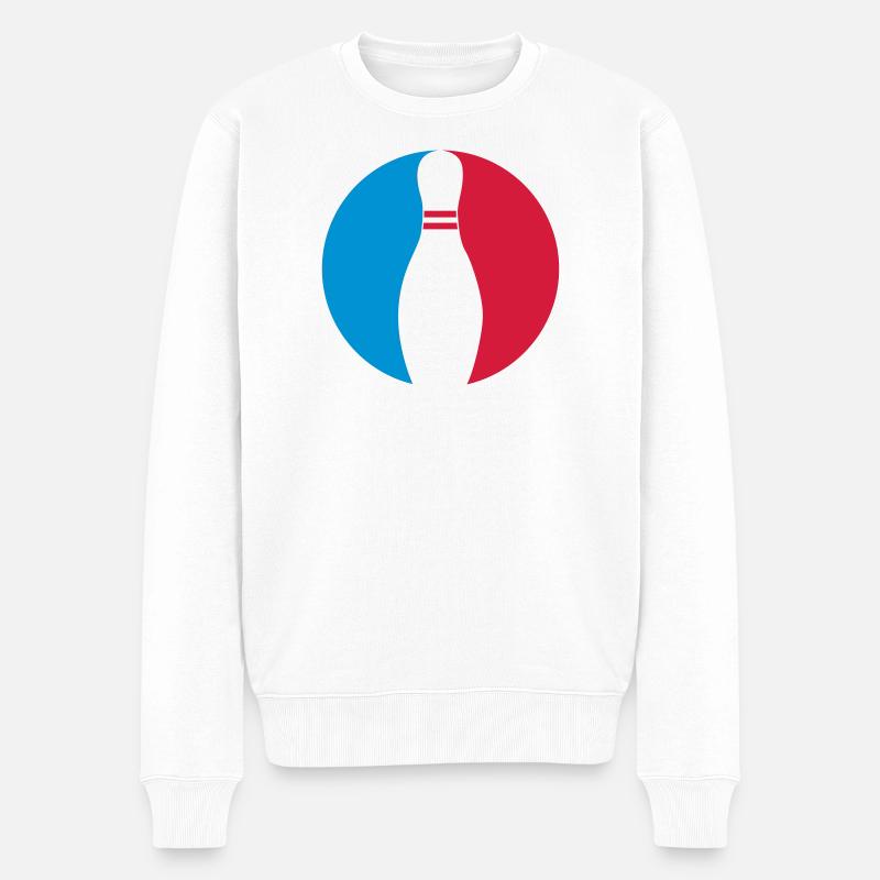 Bowling - Pull Premium bio Homme - blanc