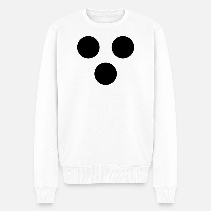 blind - Männer Premium Bio Pullover - Weiß