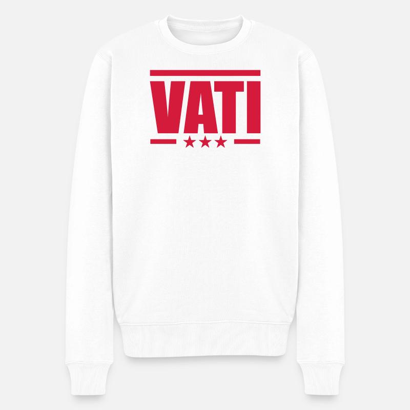 Vati - Pull Premium bio Homme - blanc