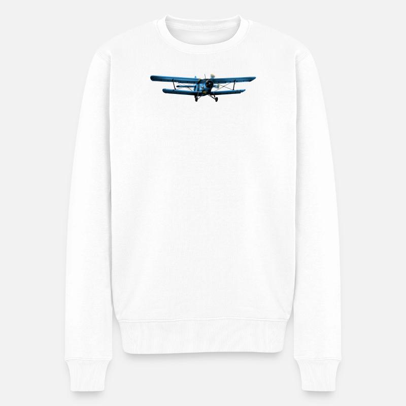 Antonov 2 - Männer Premium Bio Pullover - Weiß