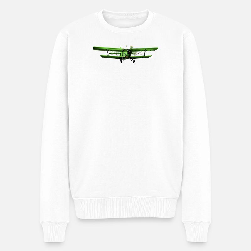 Antonov 2 - Männer Premium Bio Pullover - Weiß