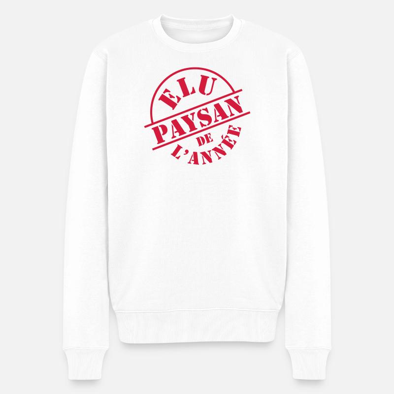 Paysan - Pull Premium bio Homme - blanc