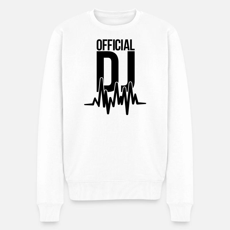 dj - Pull Premium bio Homme - blanc