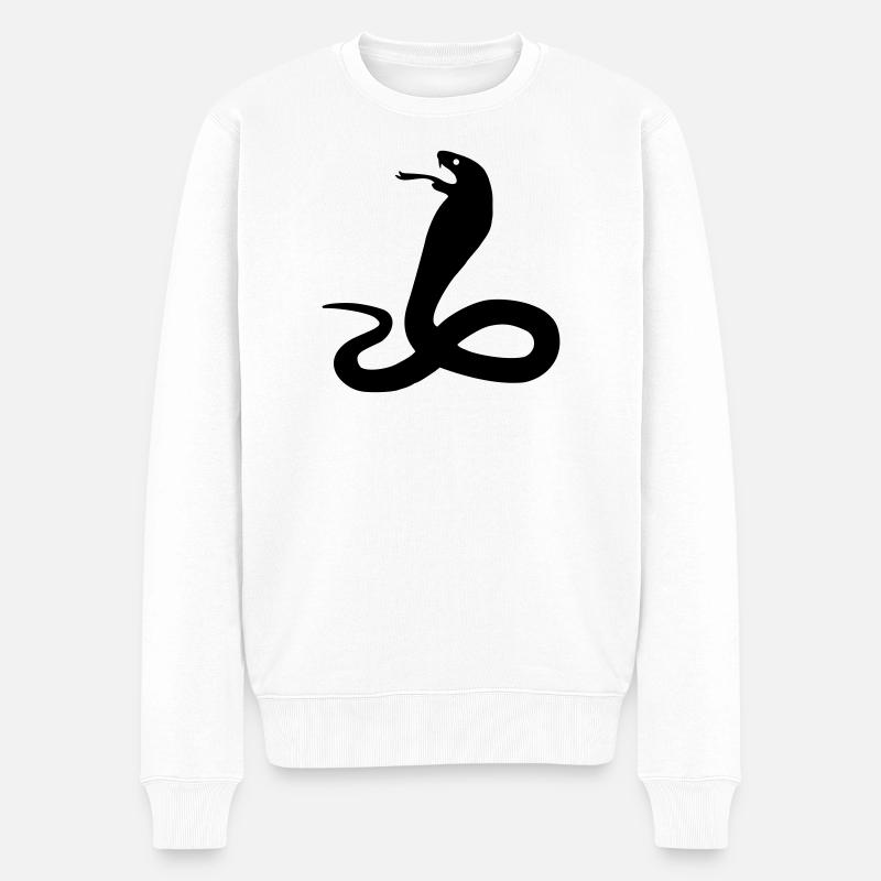 serpent - Pull Premium bio Homme - blanc