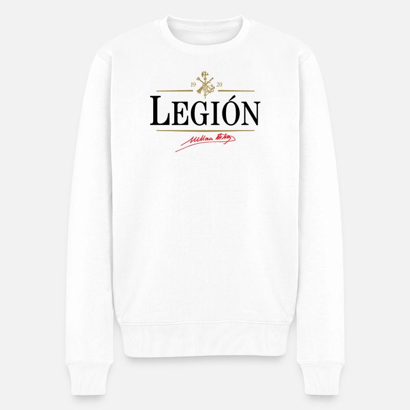 Legion - Männer Premium Bio Pullover - Weiß