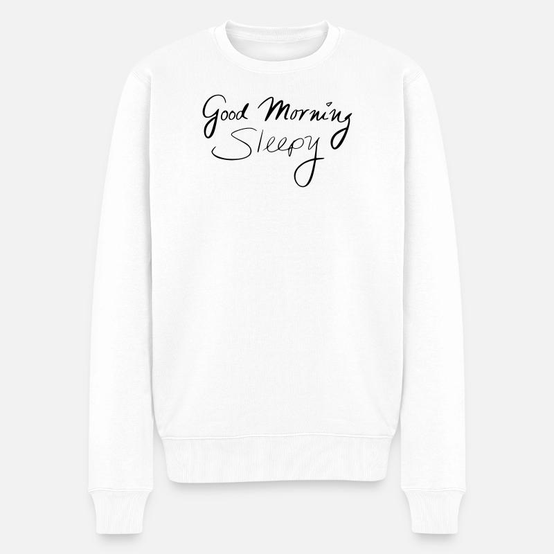 Bonjour somnolent - Pull Premium bio Homme - blanc
