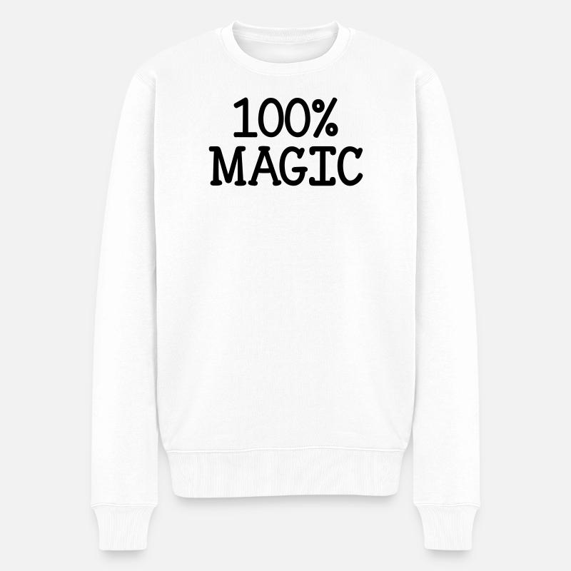 100% Magic - Pull Premium bio Homme - blanc