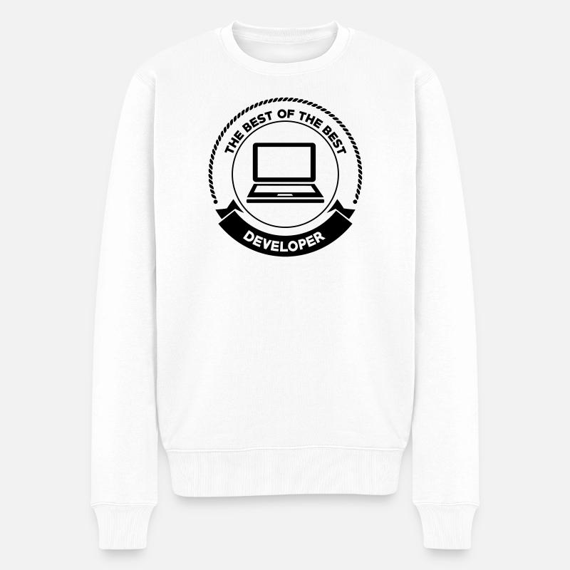 Developer - Pull Premium bio Homme - blanc