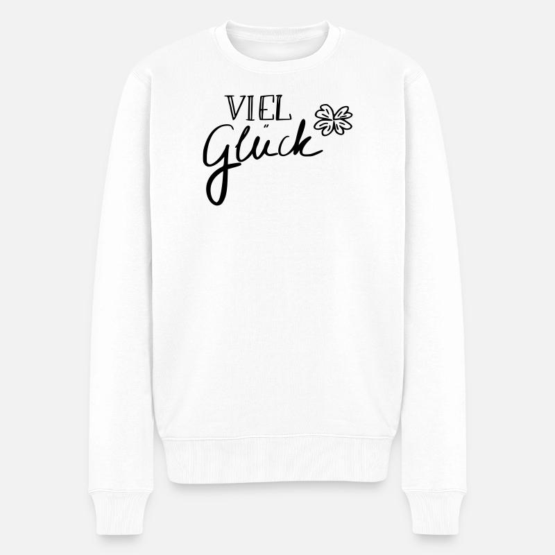 Viel Glück - Pull Premium bio Homme - blanc