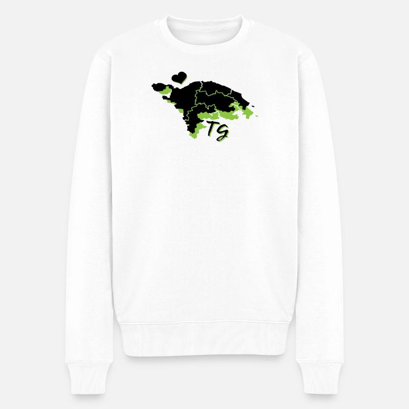Thurgau - Männer Premium Bio Pullover - Weiß