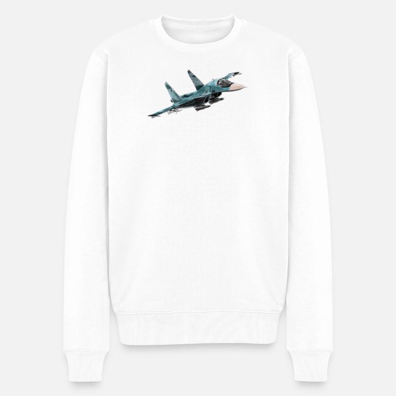 Sukhoi Su-34 - Pull Premium bio Homme - blanc