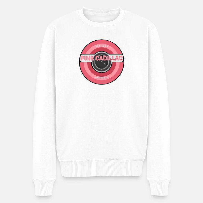 Pink Car - Männer Premium Bio Pullover - Weiß