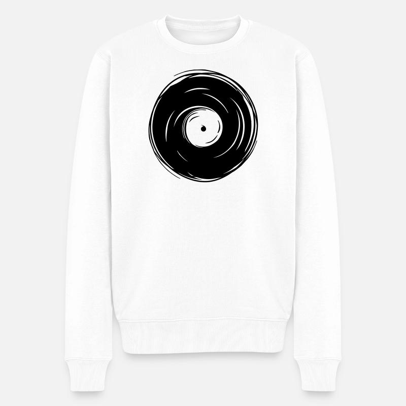 vinyle - Pull Premium bio Homme - blanc