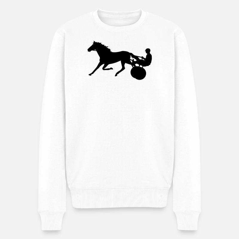 trotter - Pull Premium bio Homme - blanc