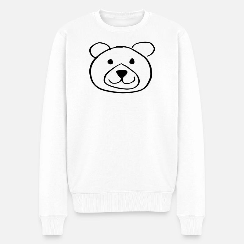 ours doux - Pull Premium bio Homme - blanc