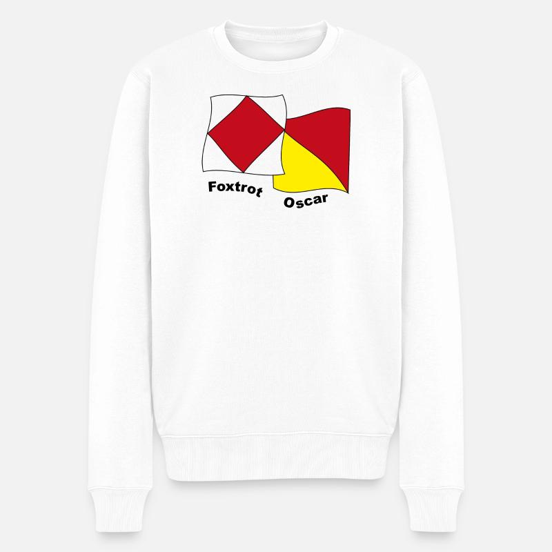 Foxtrot Oscar - Pull Premium bio Homme - blanc