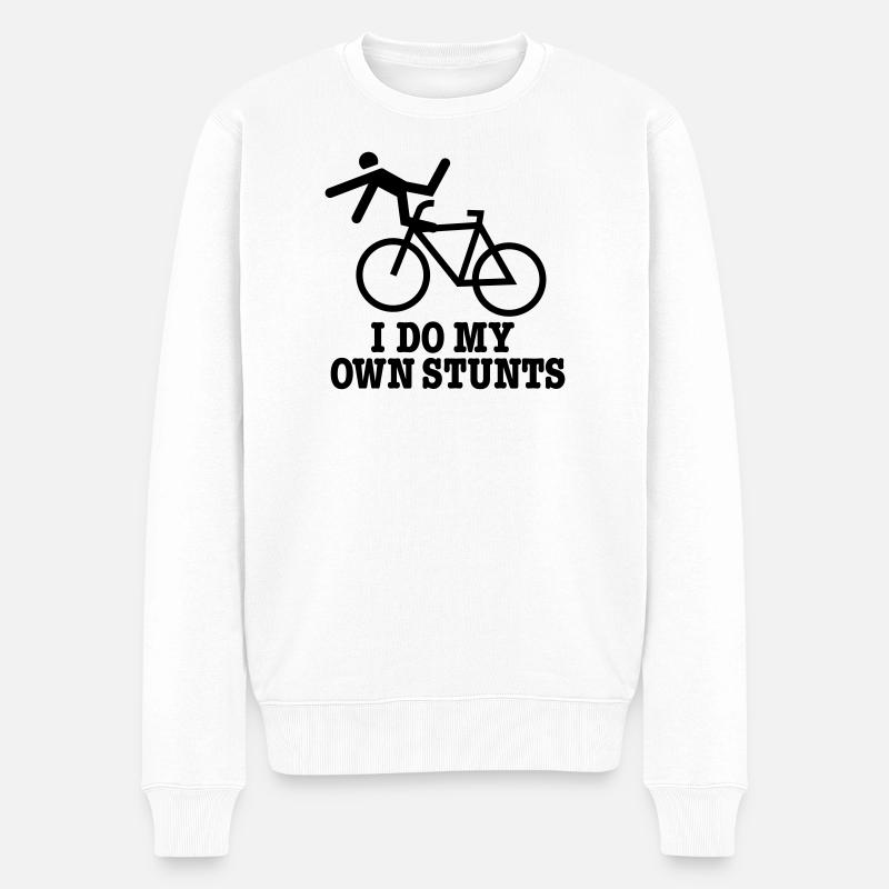 stunts - Männer Premium Bio Pullover - Weiß