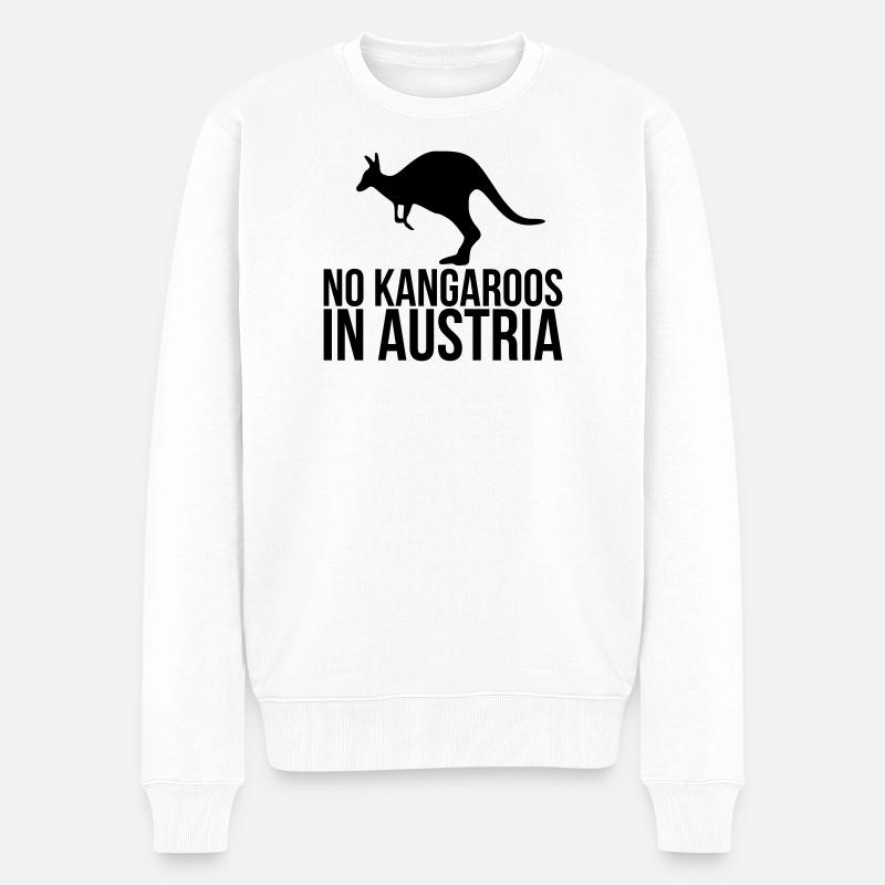 Österreich - Männer Premium Bio Pullover - Weiß